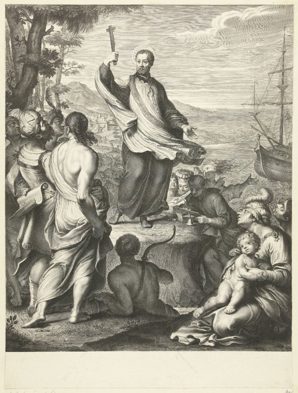 Svatý František Xaverský od Gérard Edelinck