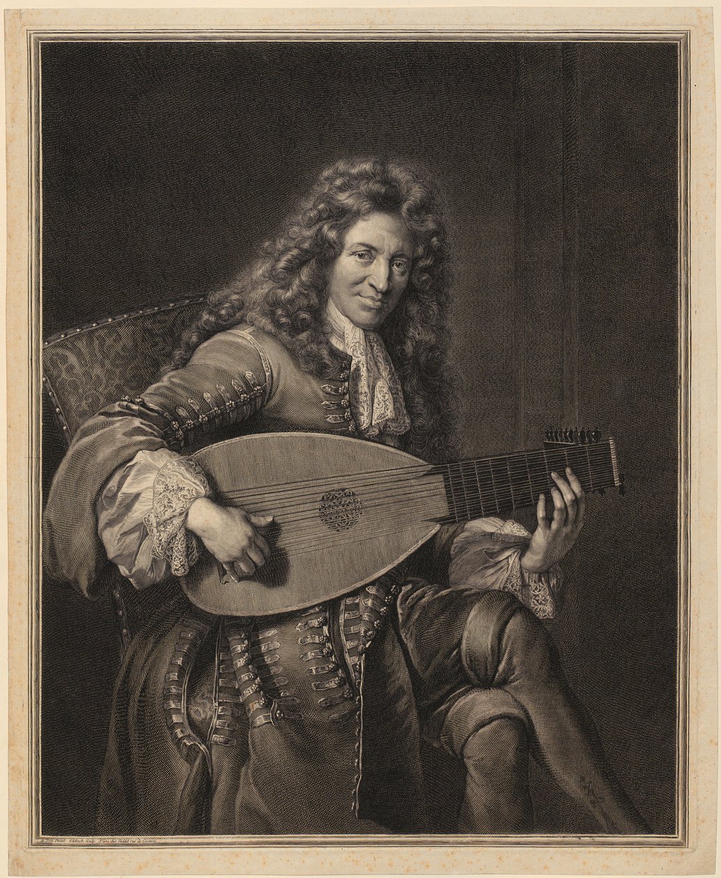Portrét Charlese Moutona od Gérard Edelinck