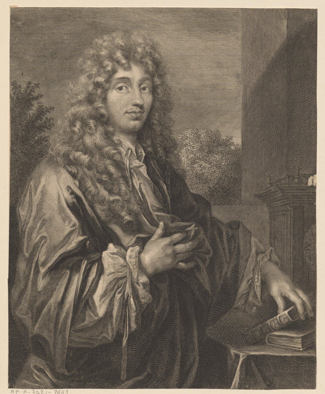 Portrét Christiaana Huygense od Gérard Edelinck
