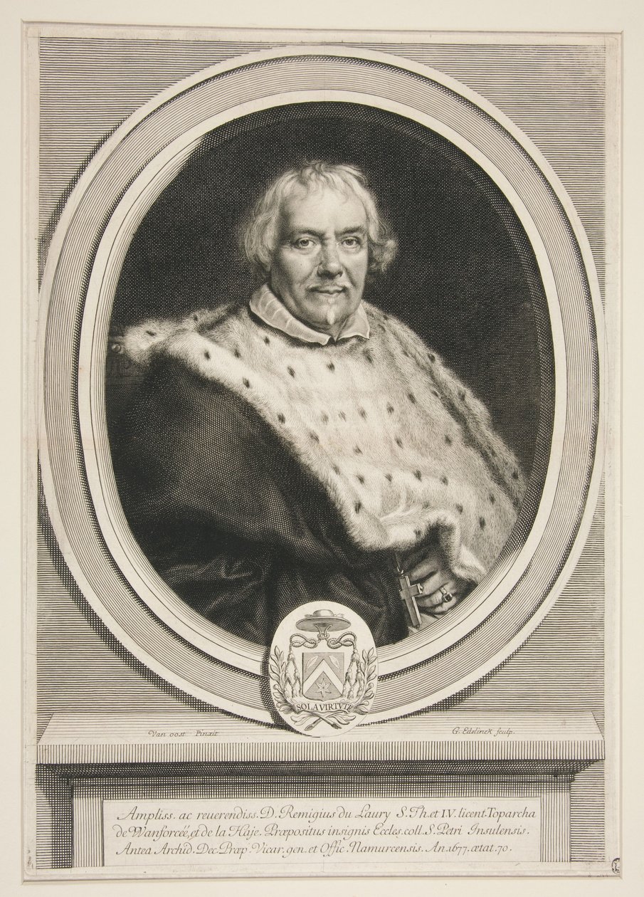 Remi Du Laury, rektor univerzity St. Pierre v Lille od Gérard Edelinck