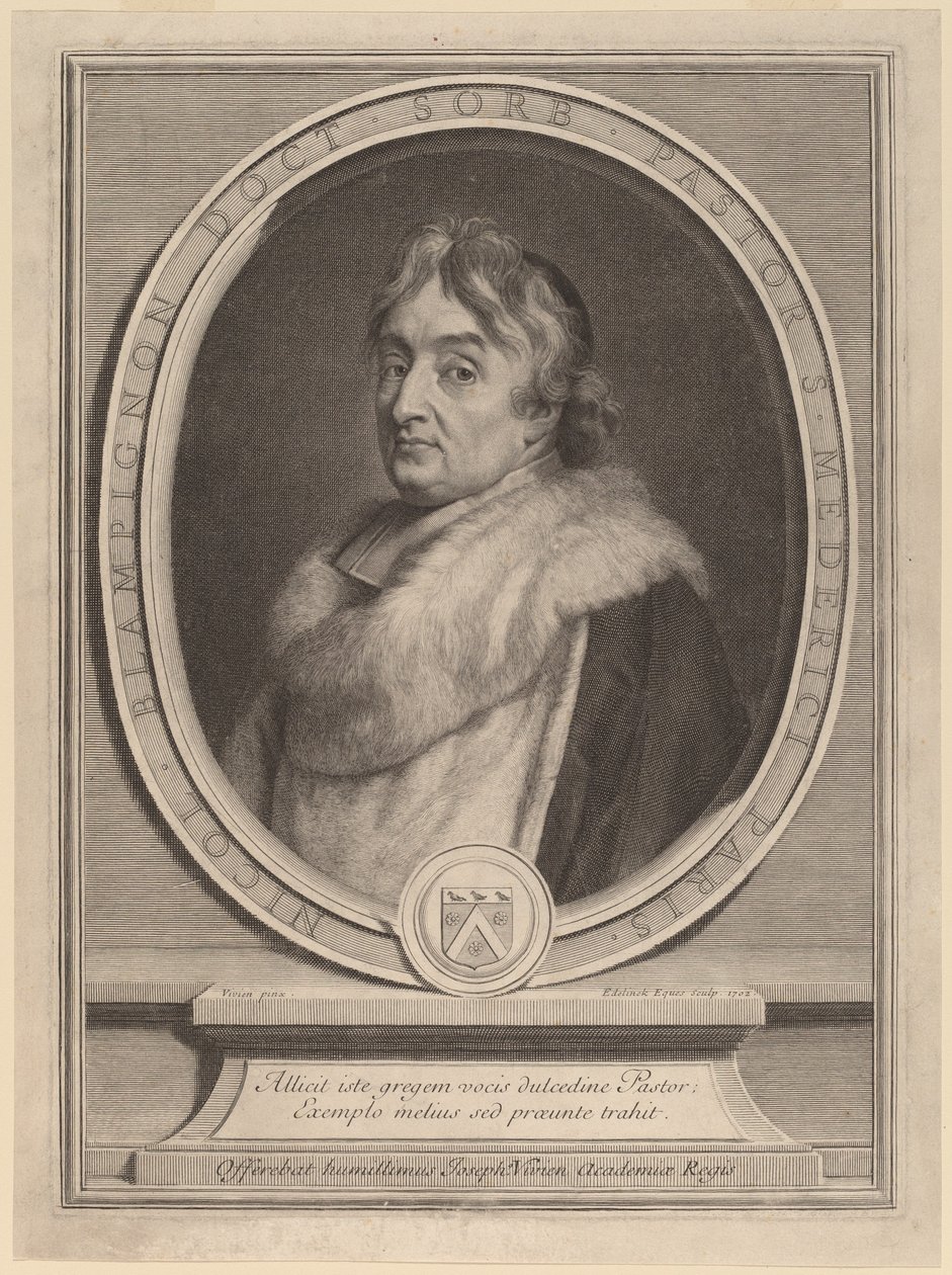 Nicolas de Blampignon od Gerard Edelinck after Joseph Vivien