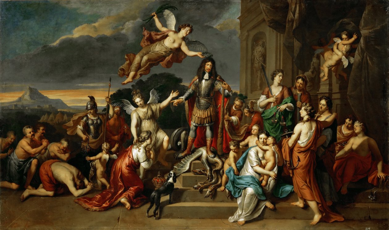Alegorie na vládu císaře Leopolda I., cca 1672 od Gerard Hoet