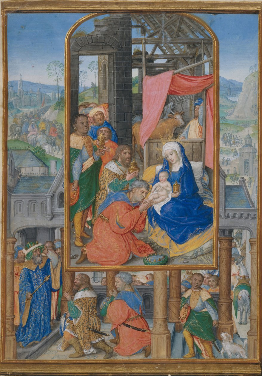 Iluminace rukopisu s Klaněním tří králů, ca. 1515-25. od Gerard Horenbout