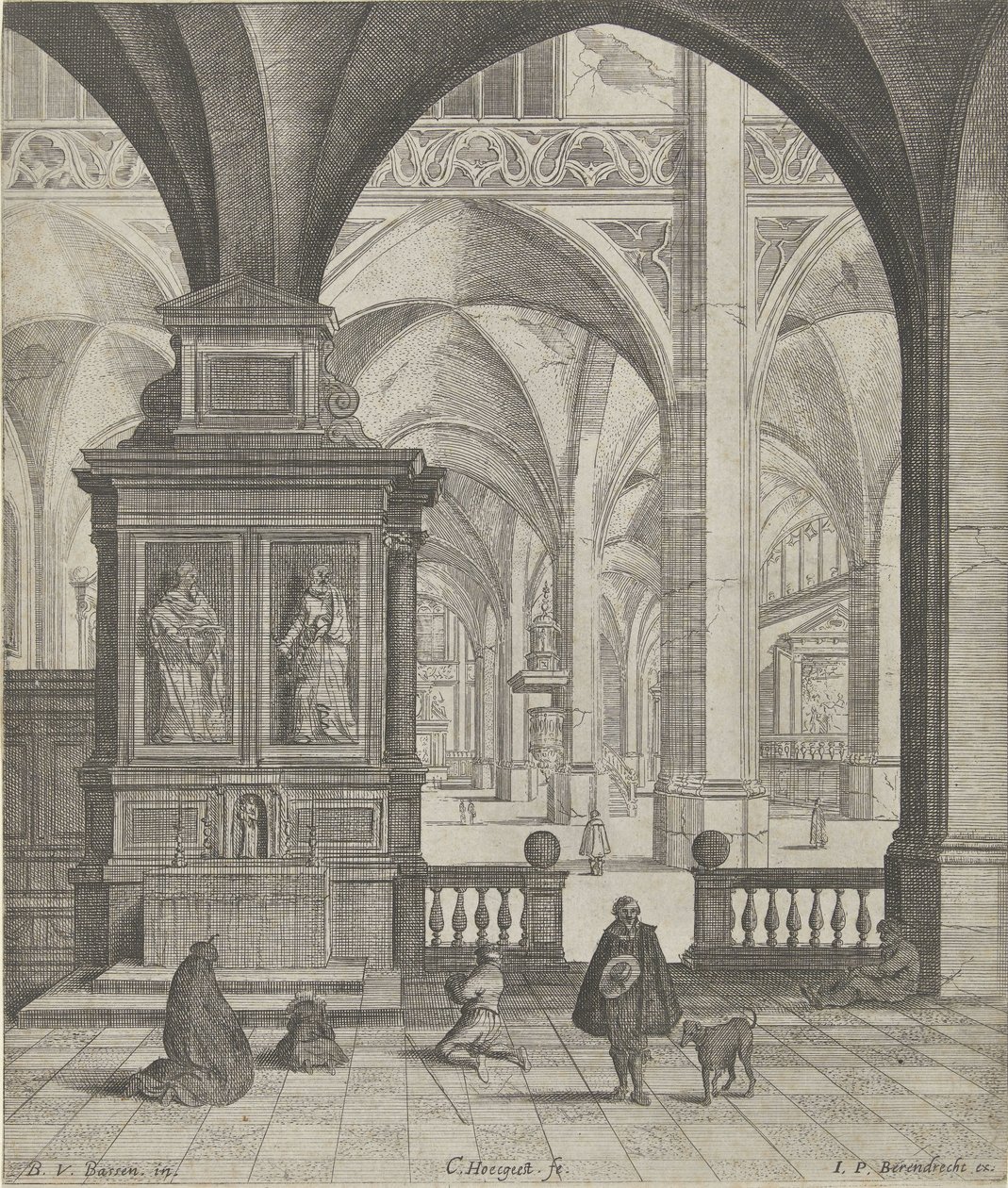 Kerkinterieur od Gerard Houckgeest
