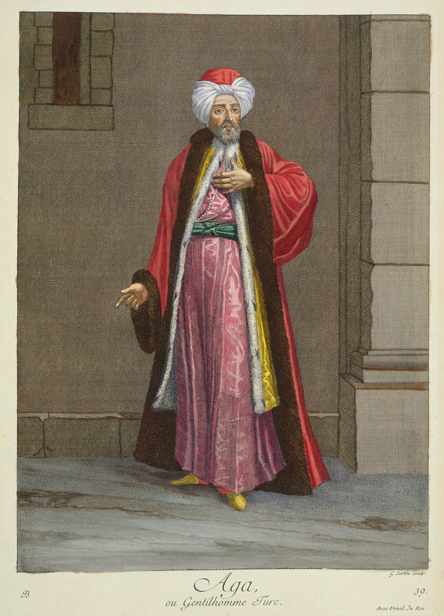 Aga, neboli turecký gentleman od Gerard Jean Baptiste Scotin