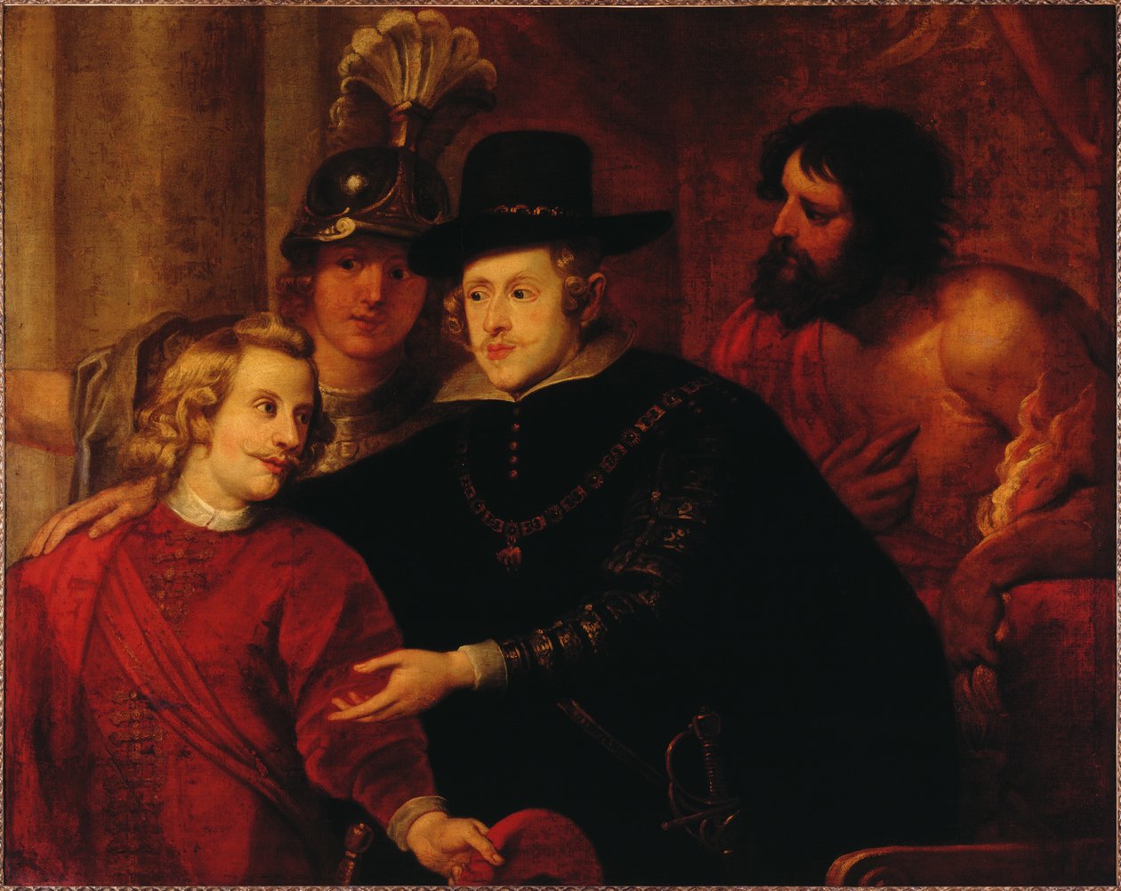 Filip IV Španělský 1605-1665 vyslání svého bratra kardinála-Infante Ferdinanda Rakouského 1609-1 od Gerard . Seghers