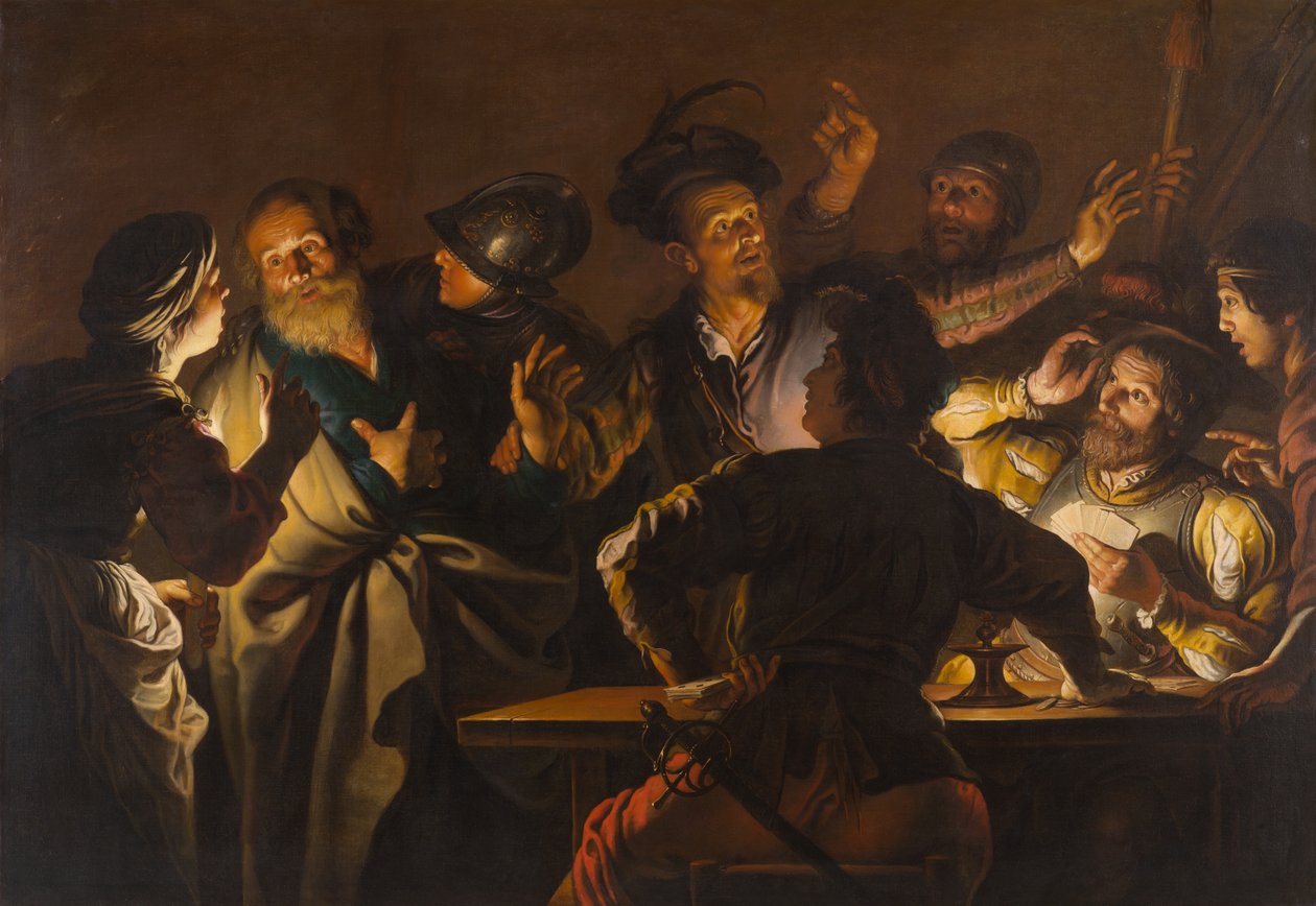 Zapření svatého Petra, cca 1620-1625 od Gerard Seghers