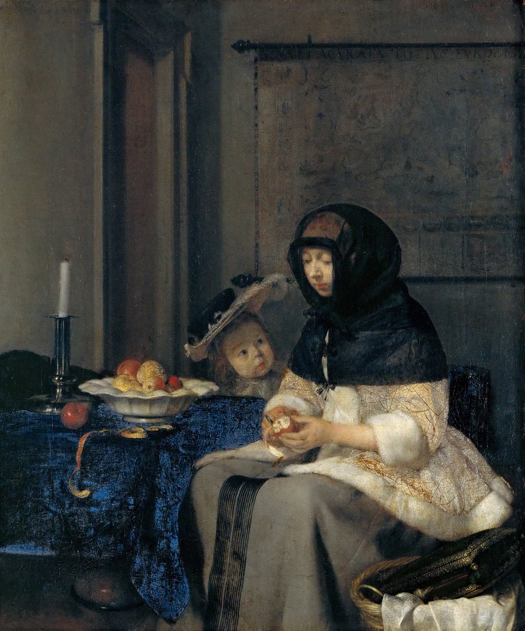 Škrabka na jablka od Gerard Ter Borch the Younger