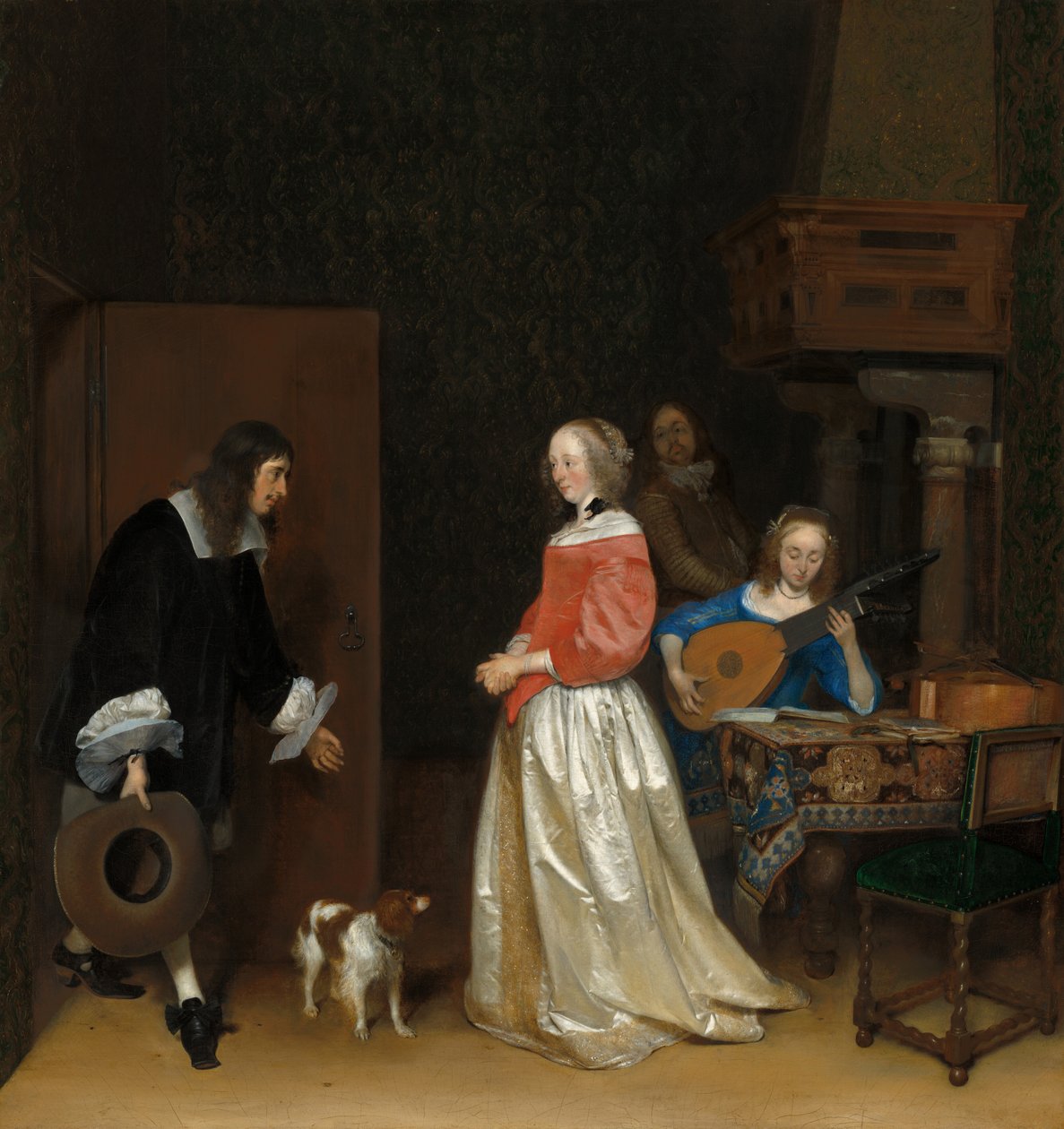 Návštěva nápadníka od Gerard Ter Borch the Younger