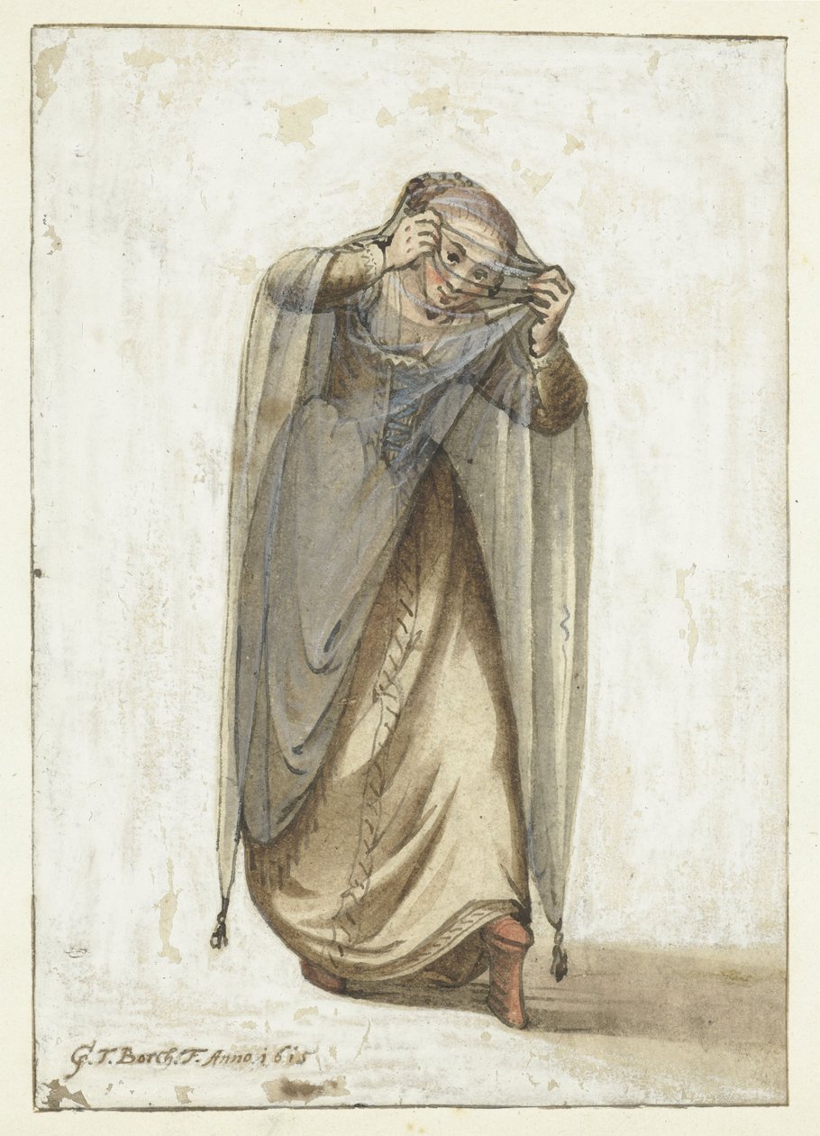 benátská kurtizána od Gerard ter Borch