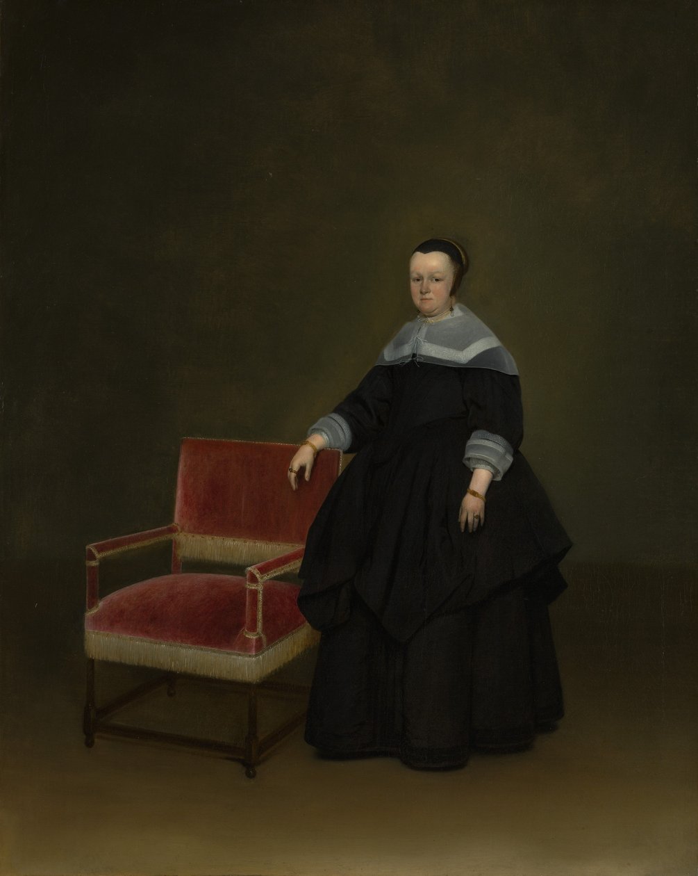 Margaretha van Haexbergen 1614-1676, asi 1666-67. od Gerard Terborch II