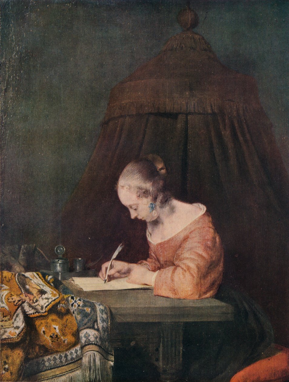 Žena píšící dopis, c1655, 1938 od Gerard Terborch II