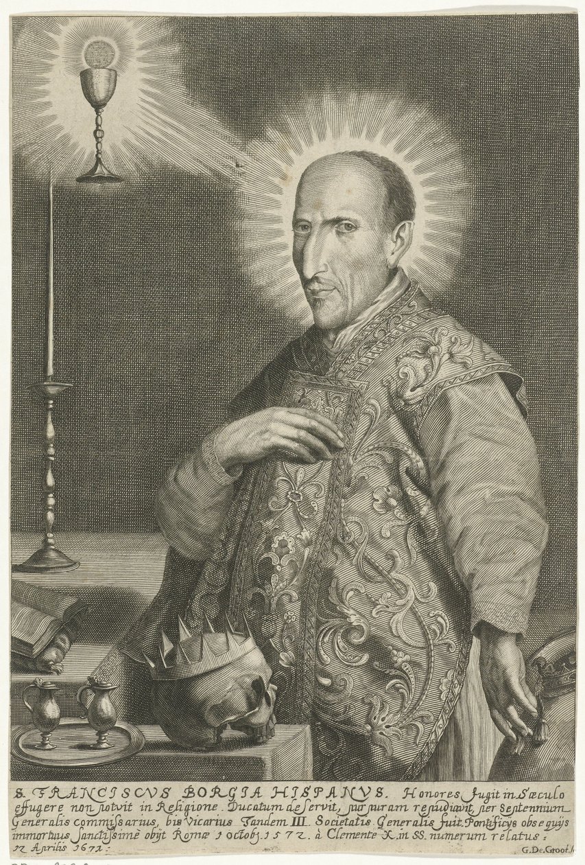 Portrét svatého Františka Borgii od Gerard de Groos