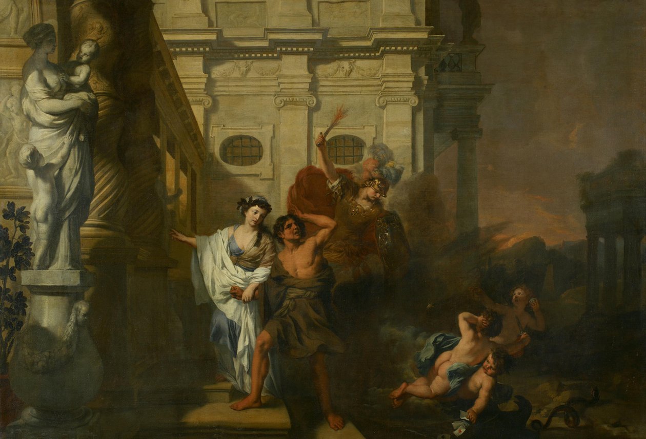Trest vede potřebného od Gerard de Lairesse