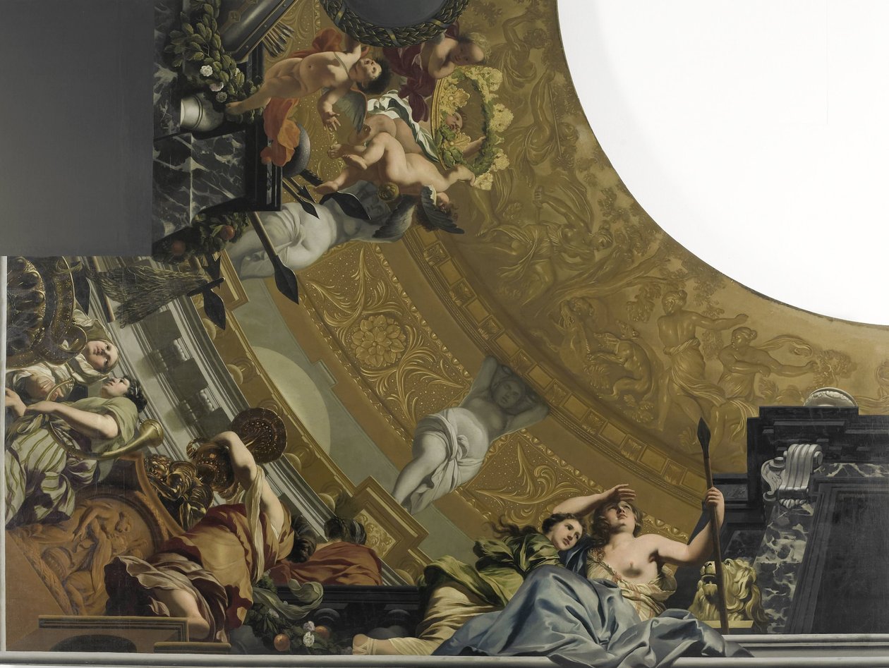Pětidílná stropní dekorace pro Velký sál paláce Soestdijk od Gerard de Lairesse