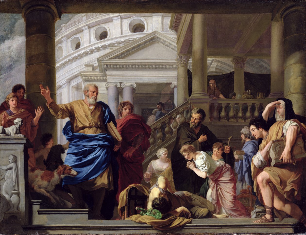 Smrt Ananiáše, 1687-89 od Gerard de Lairesse