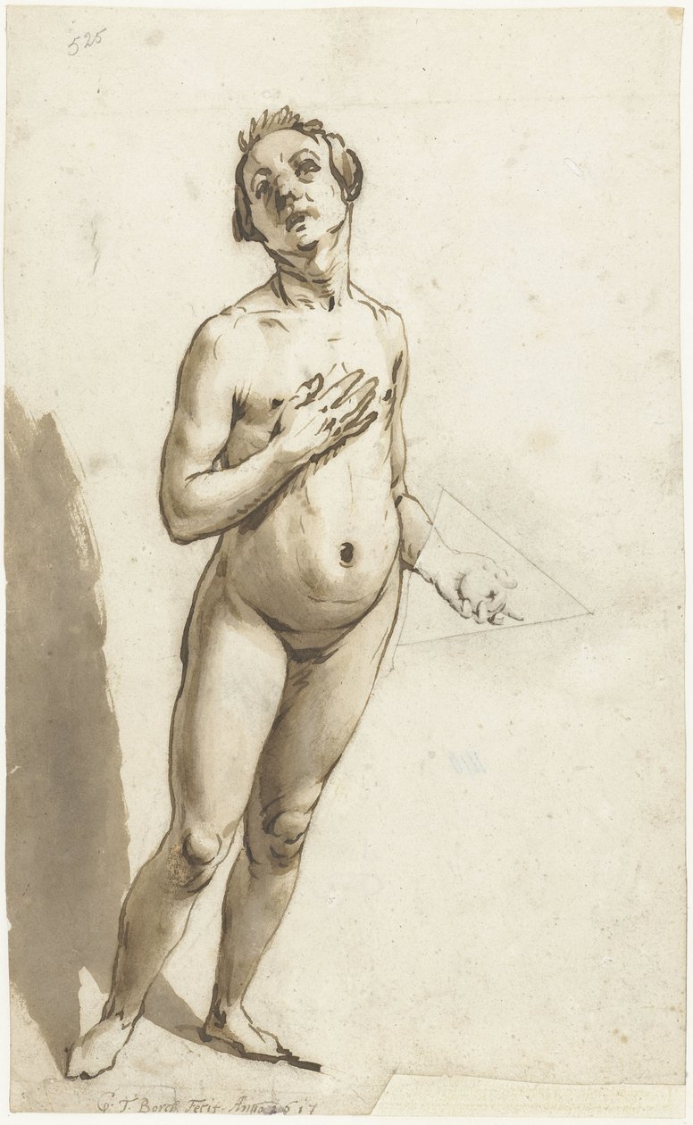 Stojící Adam od Gerard ter Borch