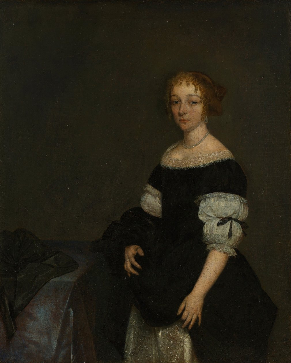 Portrét Aletty Pancrasové (1649-1707). od Gerard ter Borch