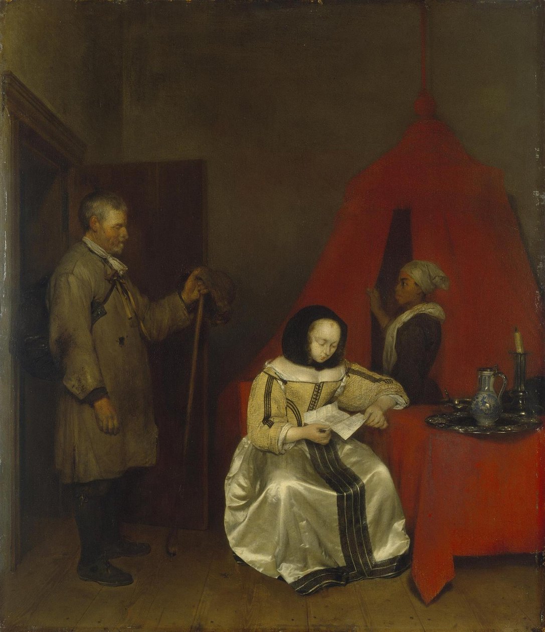 Venkovský pošťák od Gerard ter Borch