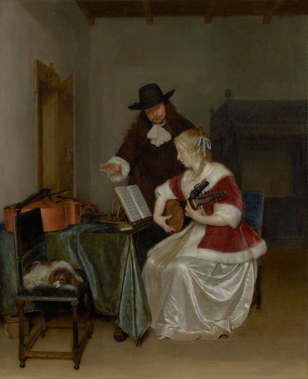 Lekce hudby od Gerard ter Borch