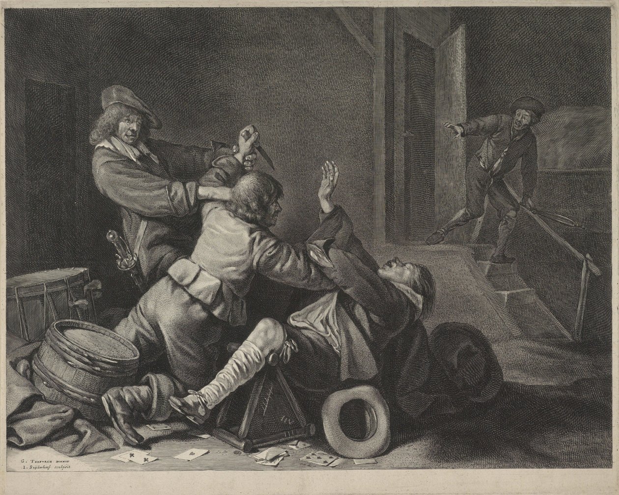 Bodnutí nožem od Gerard ter Borch