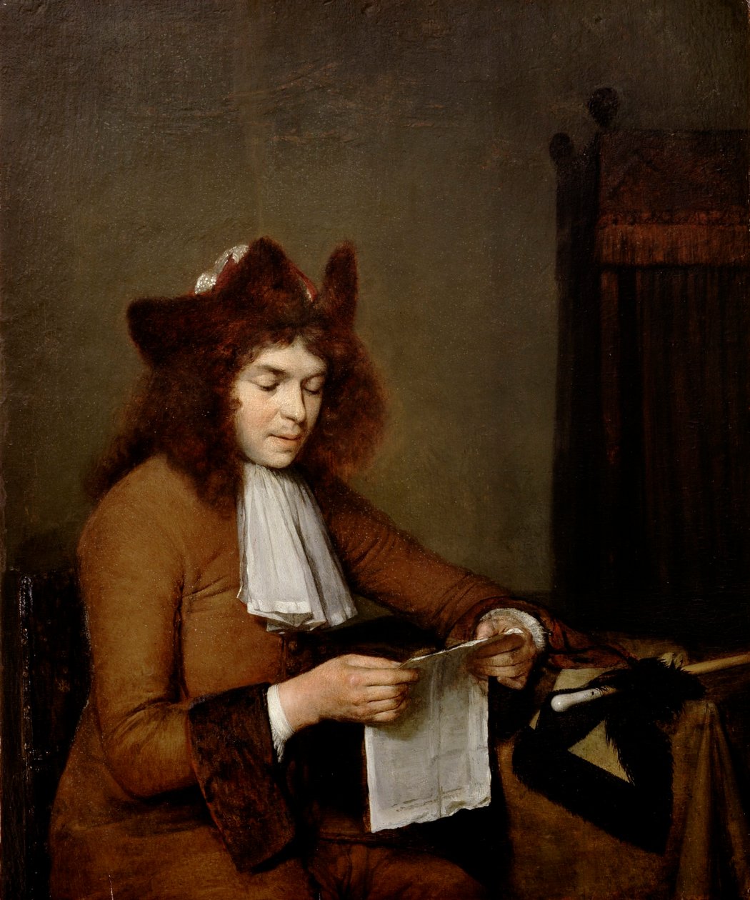 Mladý muž Čtení od Gerard ter Borch