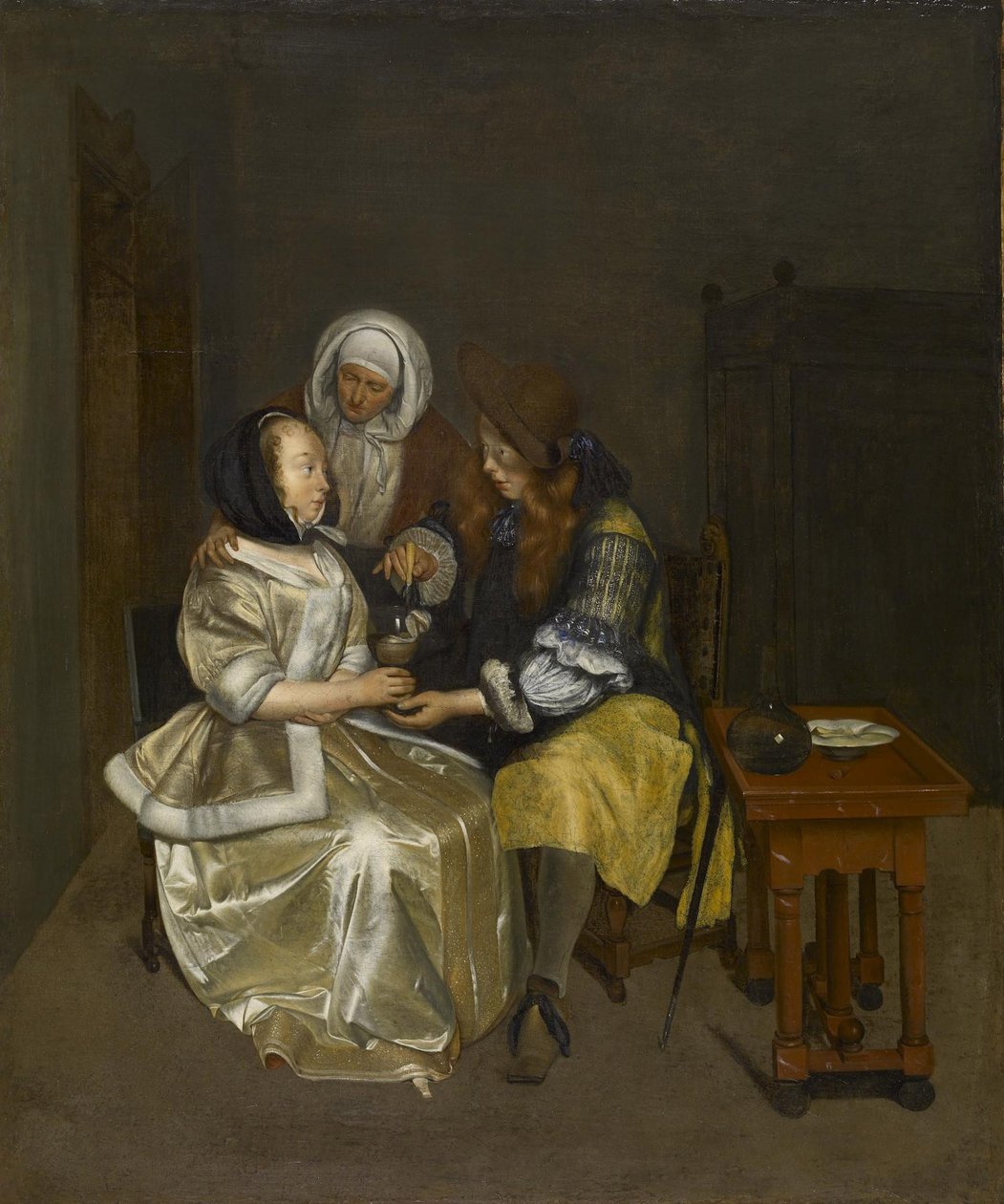 Sklenka limonády, kolem roku 1664 od Gerard ter Borch