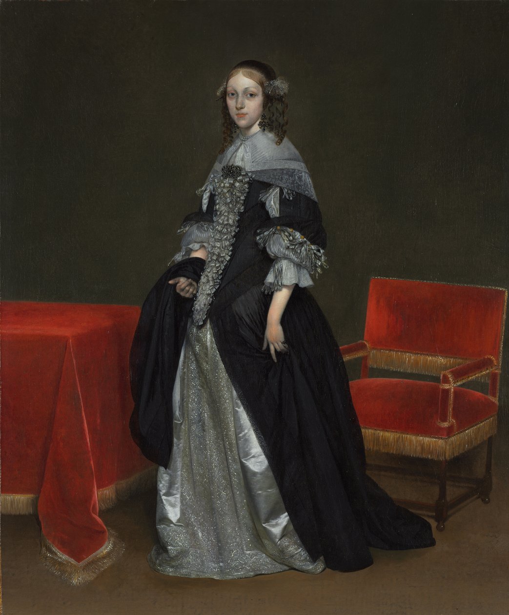 Portrét ženy, c.1665 od Gerard ter Borch
