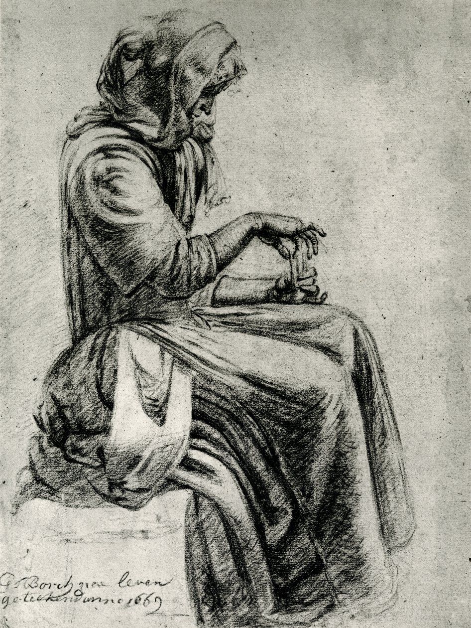 Věštkyně od Gerard ter Borch