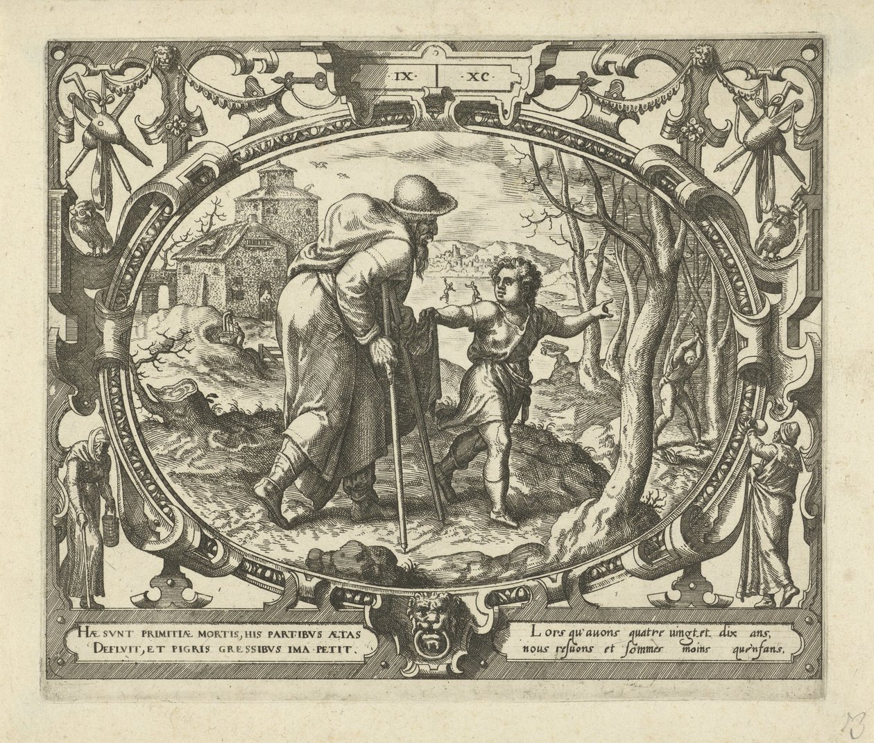 Muž ve věku devadesáti let Ten Ages of Man (název série) od Gerard van Groeningen