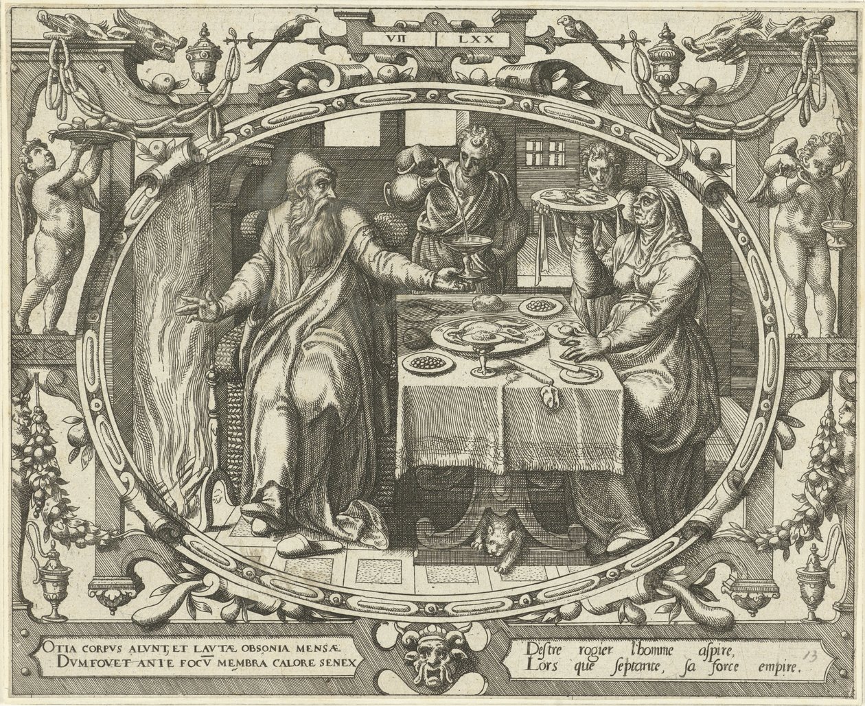 Muž ve věku sedmdesáti let Ten Ages of Man (název série) od Gerard van Groeningen