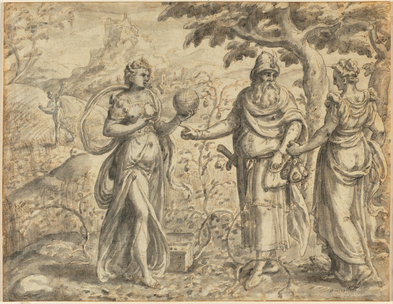 Semeno přijaté mezi trny, z podobenství o rozsévači, c. 1573. od Gerard van Groeningen
