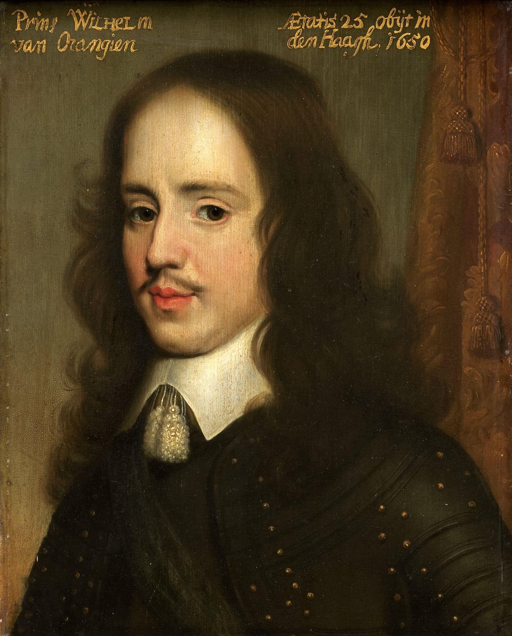 Portrét Viléma II., prince Oranžského od Gerard van Honthorst (workshop of)