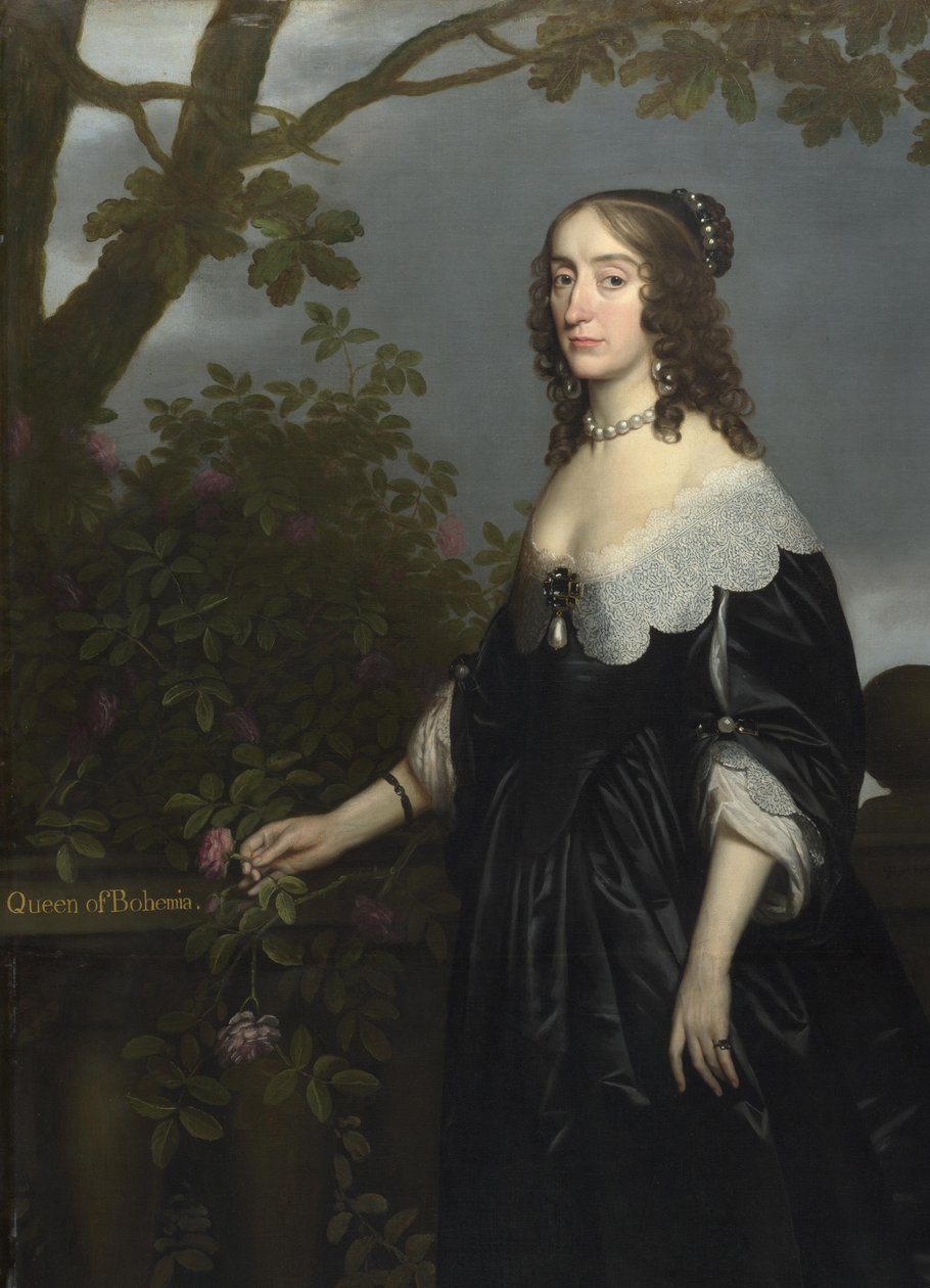 Alžběta Stuartovna, česká královna od Gerard van Honthorst