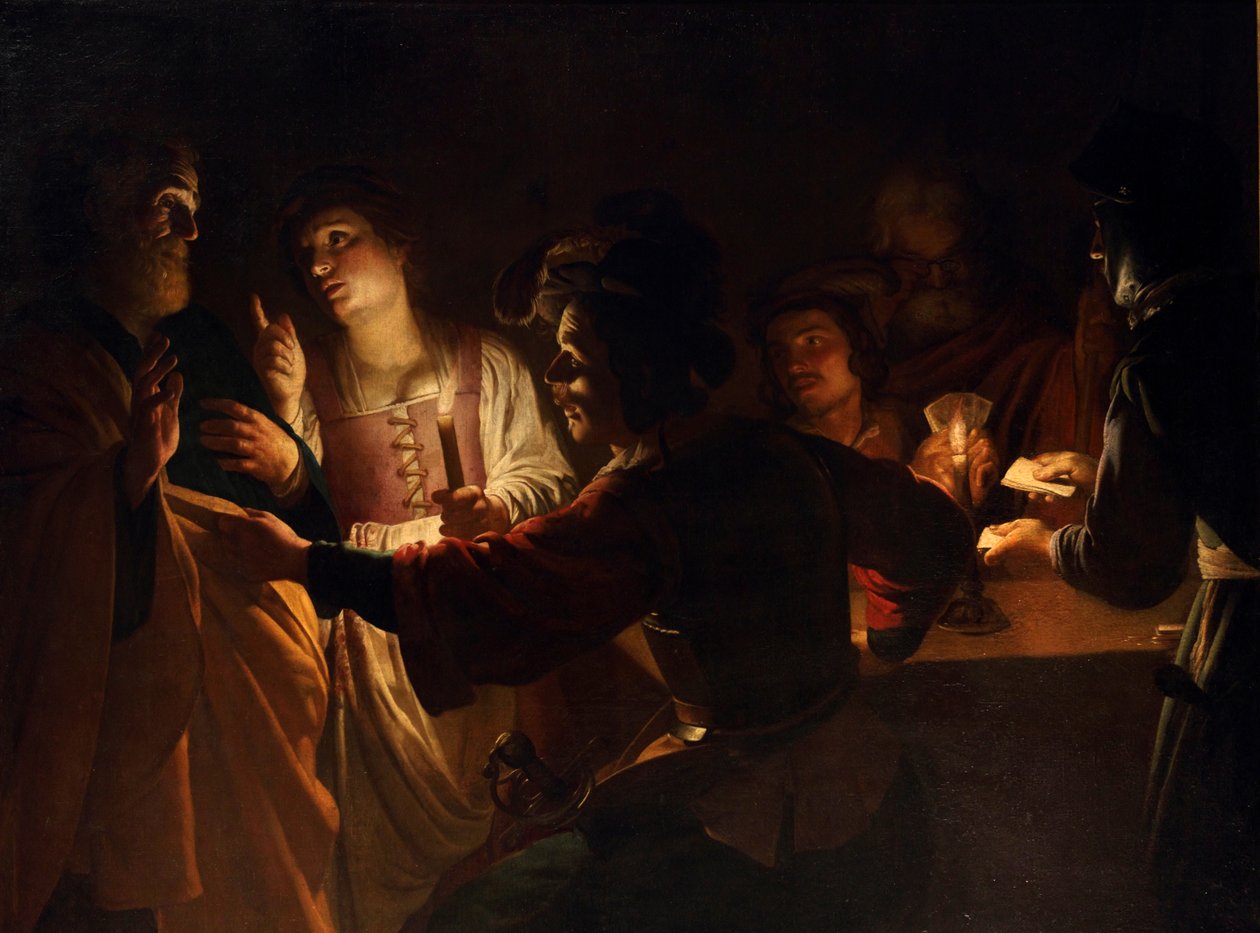Odmítnutí svatého Petra od Gerard van Honthorst