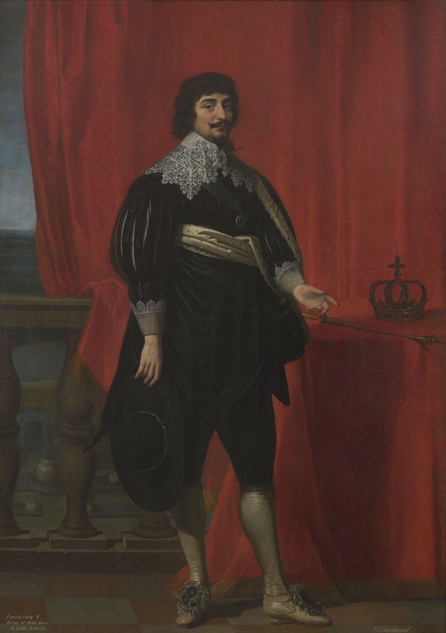 Portrét českého krále Fridricha V. (1596-1632) od Gerard van Honthorst