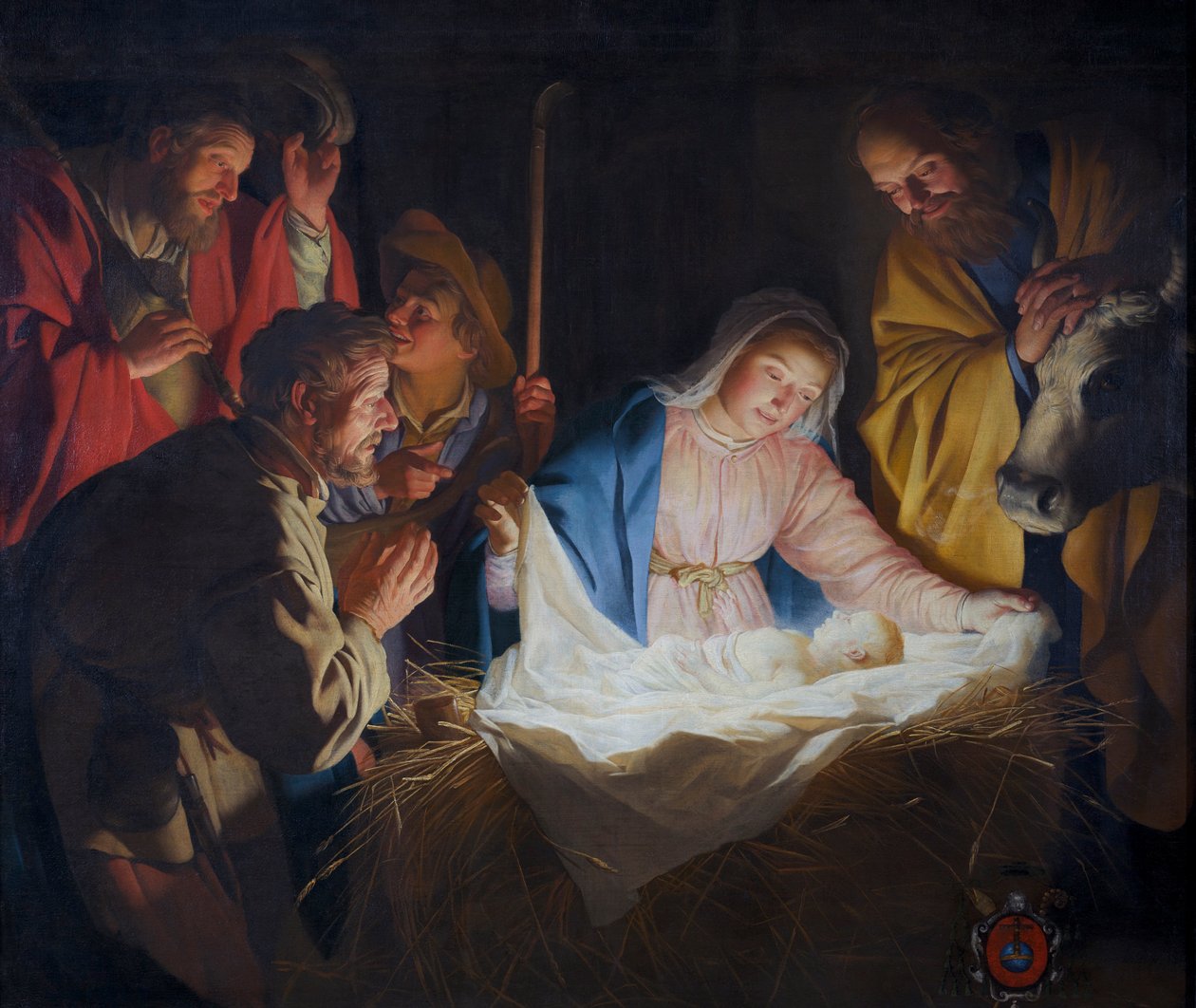 Klanění pastýřů od Gerard van Honthorst