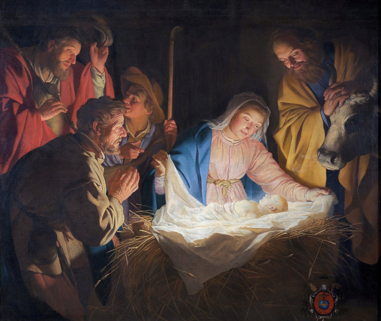Klanění pastýřů od Gerard van Honthorst