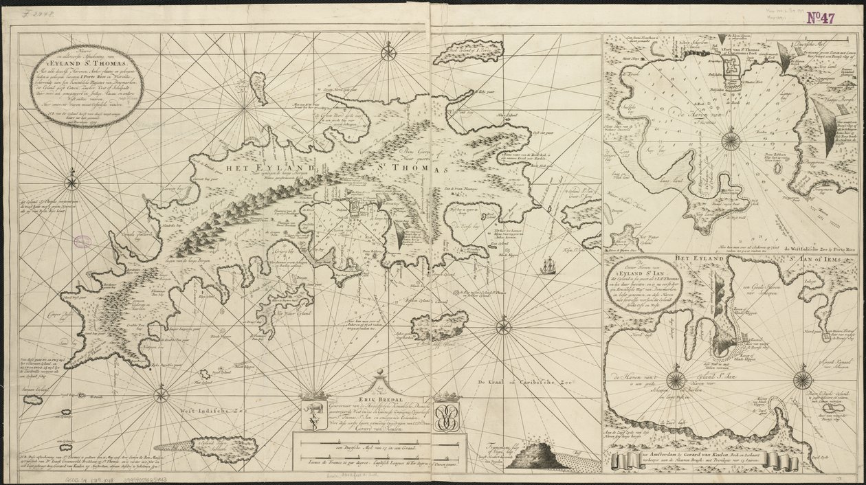 Ostrovy svatého Tomáše a svatého Jana, 1719 od Gerard van Keulen