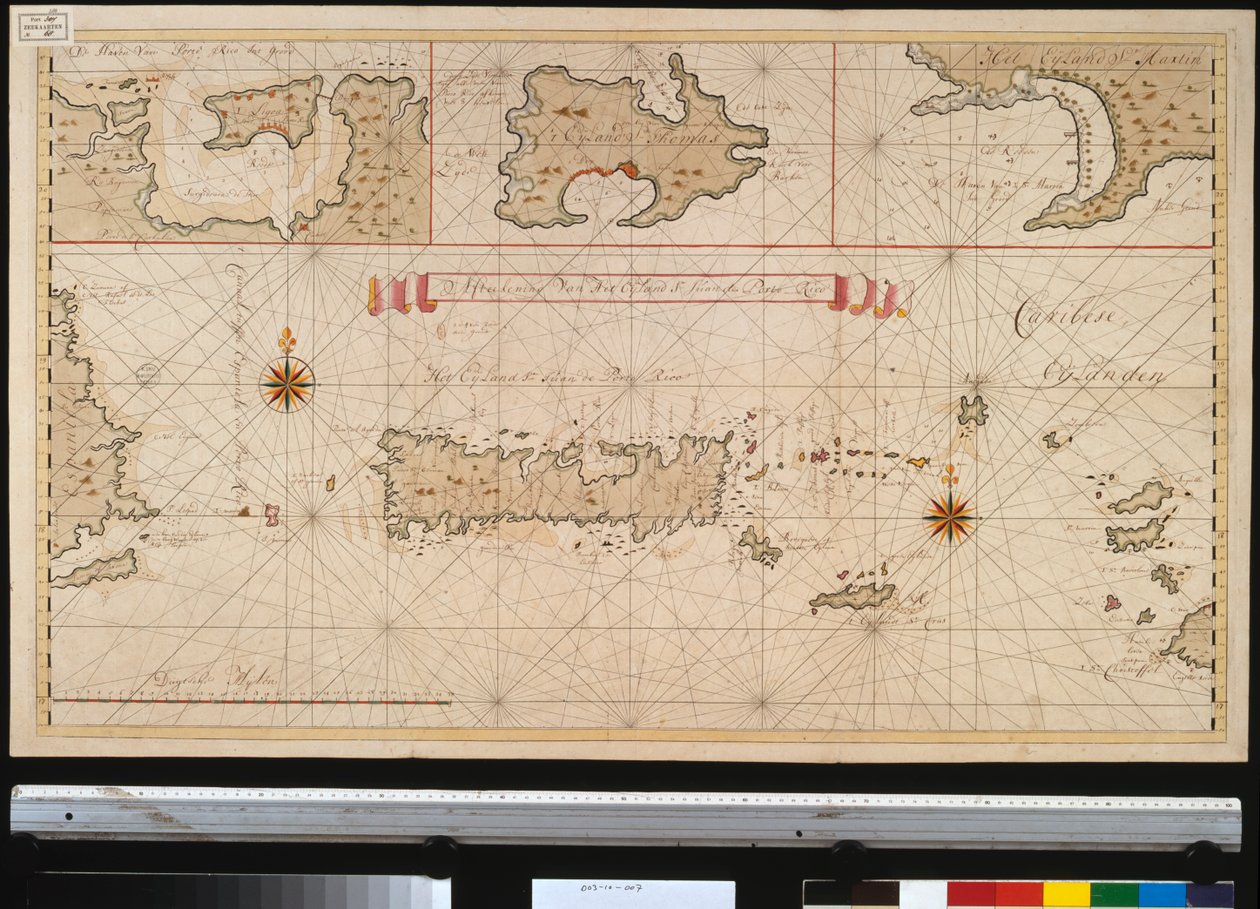 Obrys ostrova svatého Jana Portorika od Gerard van Keulen