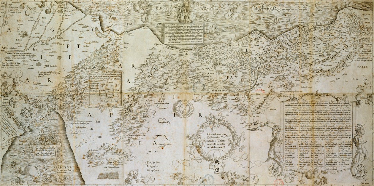 Nejrozsáhlejší popis Svaté země pro pochopení obou zákonů, 1537 od Gerardus Mercator