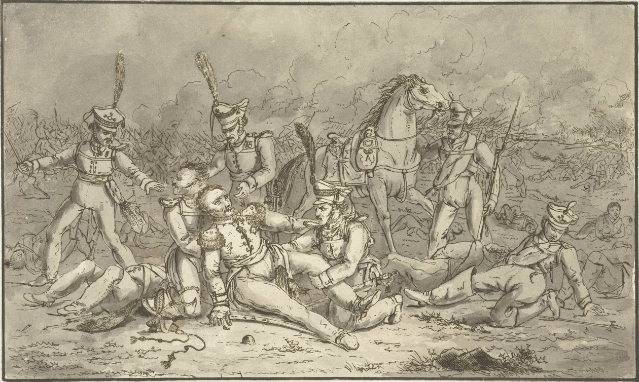 Padlý generál Pád ruského generála od Gerardus Emaus de Micault