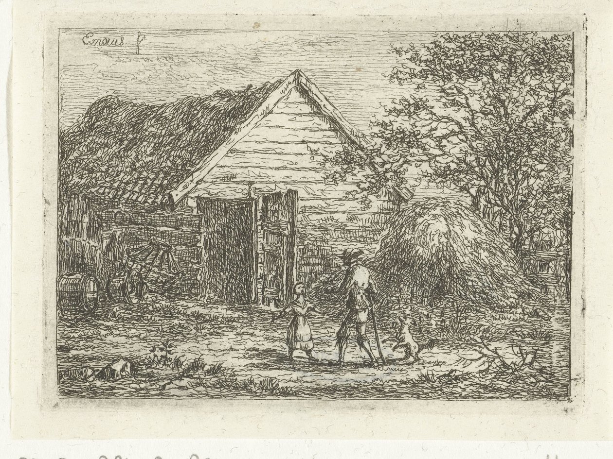 Lovec na travnaté chatě Nikdo sem nesmí od Gerardus Emaus de Micault