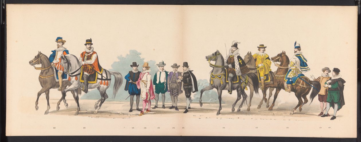 Maškaráda leidenských studentů, 1875 (deska 11) Maškaráda pořádaná členy leidenského studentského sboru 15. června 1875 na oslavu 300. výročí Leidsche Hoogeschool, zobrazující Leidsche Hoogeschool, vyobrazenou v od Gerardus Johannes Bos