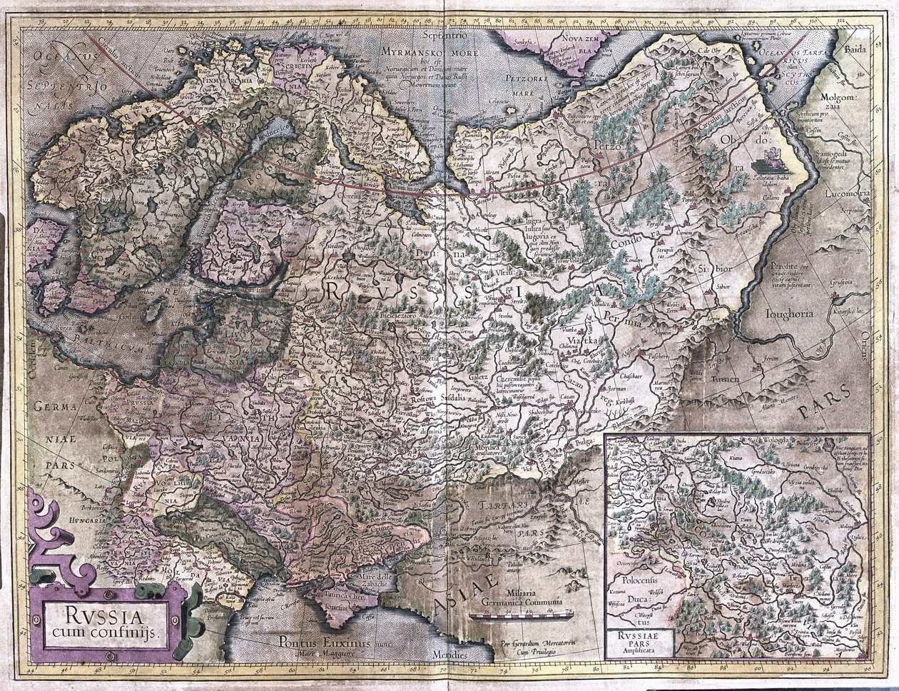 Rusko (rytina od Gerardus Mercator