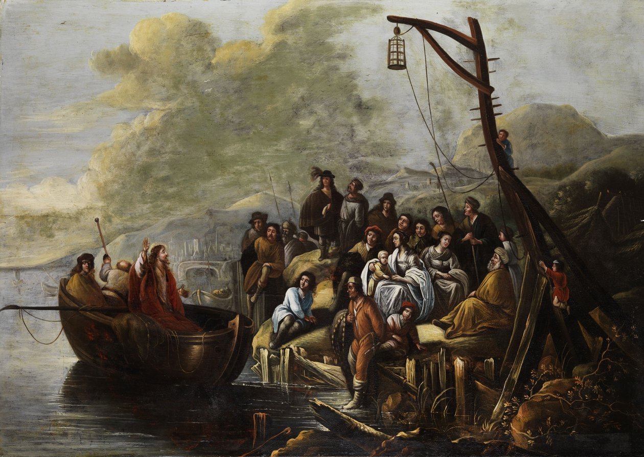 Ježíš káže v Galilejském moři od Gerbrand van den Eeckhout