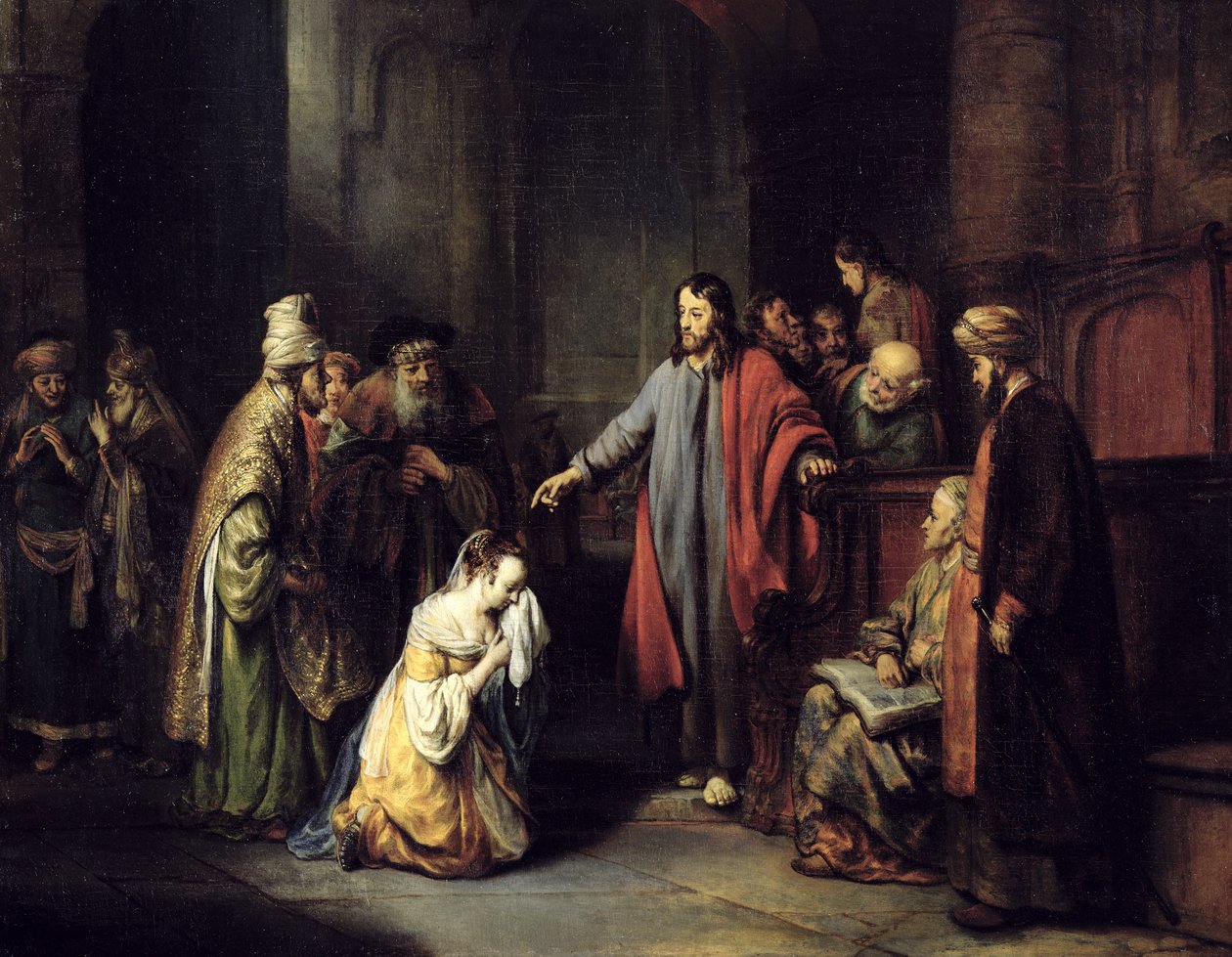 Kristus a cizoložnice, 1653 od Gerbrand van den Eeckhout