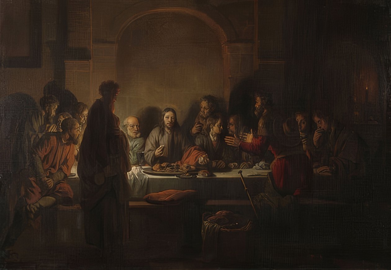 Večeře Páně. 1664 od Gerbrand van den Eeckhout