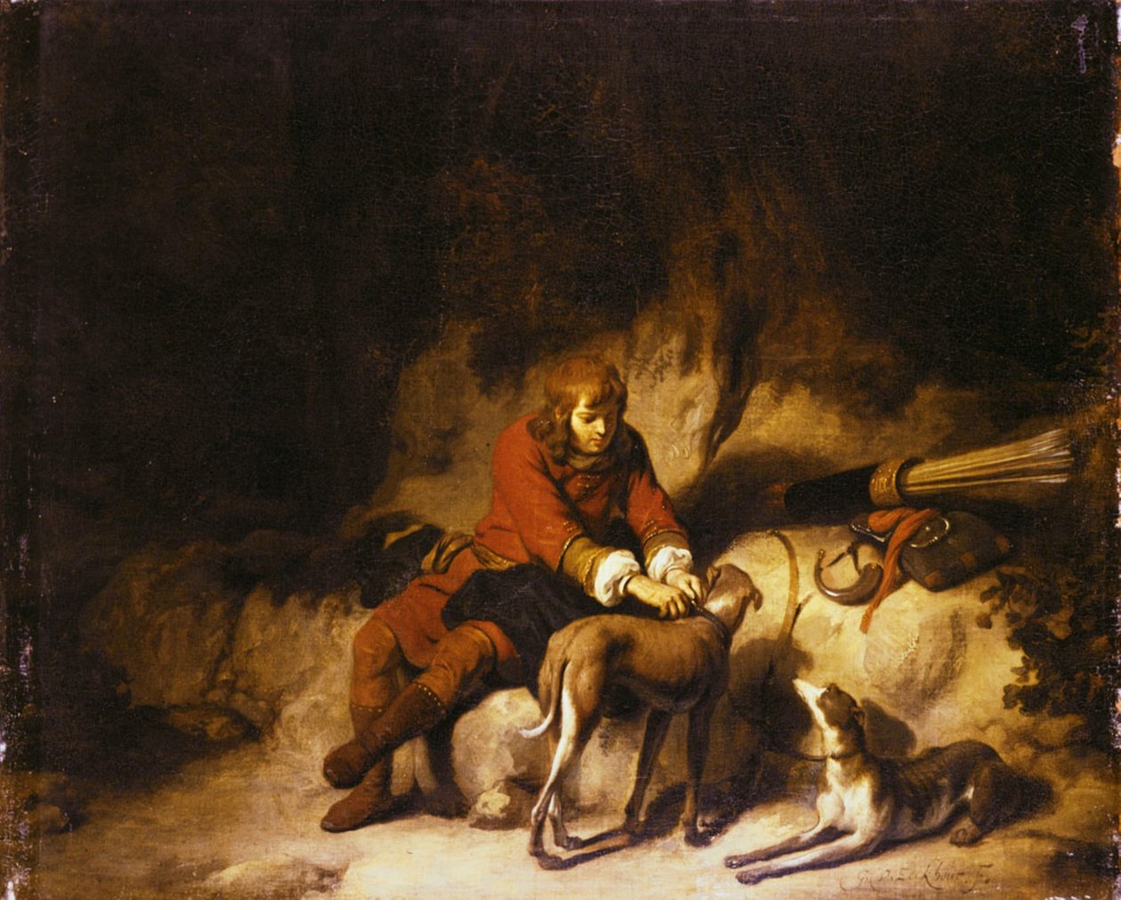 Odpočívající lovec od Gerbrand van den Eeckhout