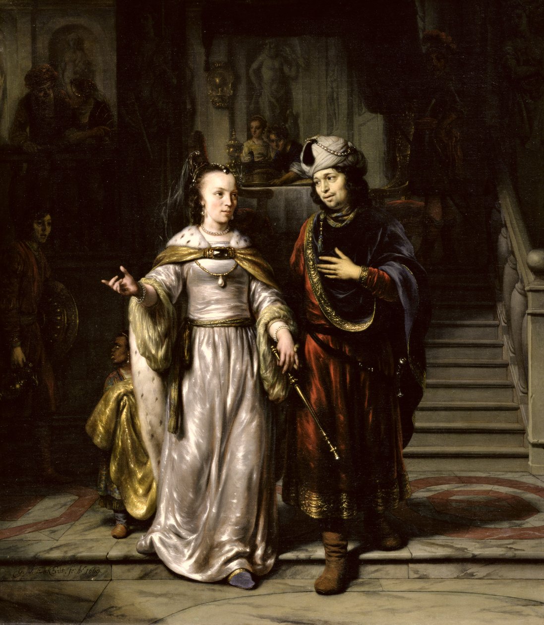 Anthony a Kleopatra, 1669 od Gerbrand van den Eeckhout